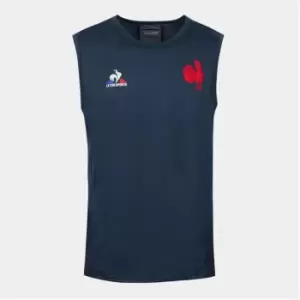 Le Coq Sportif France Rugby Singlet Mens - Blue