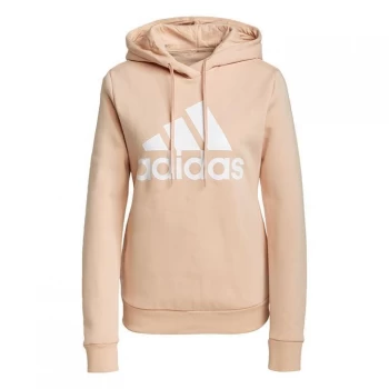 adidas LOUNGEWEAR Essentials Logo Fleece Hoodie Womens - Halo Blush / White