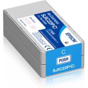 Epson SJIC22P Cyan Ink Cartridge