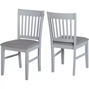 Oxford 2 Grey Fabric Chairs priced per pair