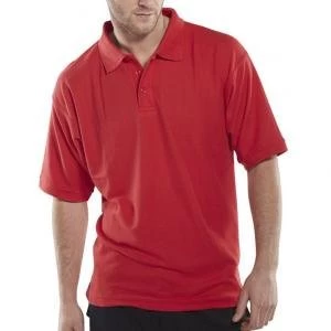 Click Workwear Polo Shirt 200gsm L Red Ref CLPKSREL Up to 3 Day