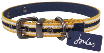 Joules Navy Coastal Dog Collar - Medium