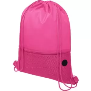 Oriole Mesh Drawstring Bag (One Size) (Magenta) - Bullet