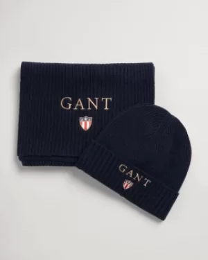 GANT Scarf & Beanie With Gift Box