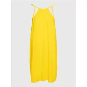 Tommy Hilfiger Cover Up Dress Slvls - Yellow