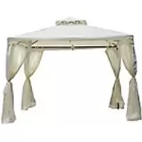 Outsunny Gazebo 84C-133CW Cream 2630 x 2950 x 2950 mm