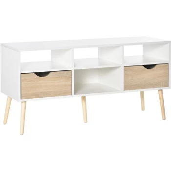 Homcom - TV Stand Unit Cabinet Media Console Table with Shelves and Drawers