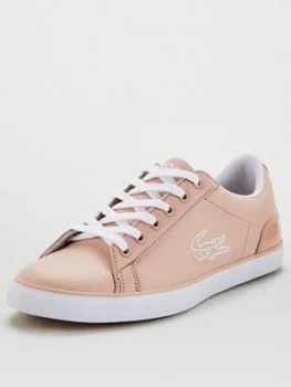 Lacoste Lerond 120 Lace Up Trainers - Natural