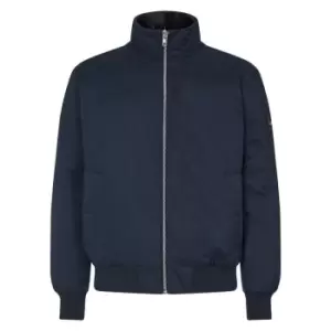 Calvin Klein Funnel Neck Bomber Jacket - Blue