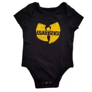 Wu-Tang Clan - Logo Kids 3-6 Months Baby Grow - Black