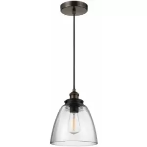 Pendant Light Fitting Painted Aged Brass Finish Dark Weathered Zinc LED E27 60W