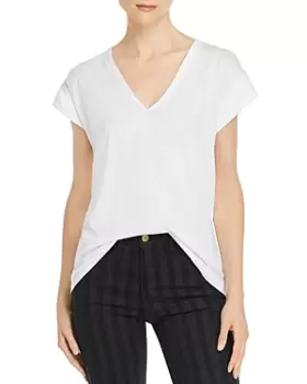 Frame Le Mid Rise V-Neck Tee