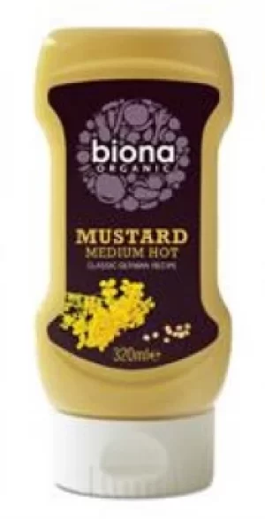 Biona Organic Squeezy Mustard 320ml