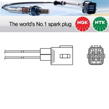 1x NGK NTK Oxygen O2 Lambda Sensor OZA659-EE68 OZA659EE68 (1649)