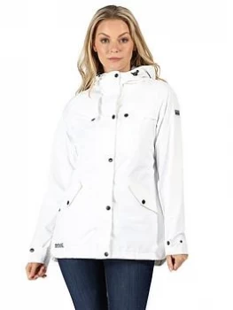 Regatta Bertille Waterproof Jacket - White, Size 12, Women