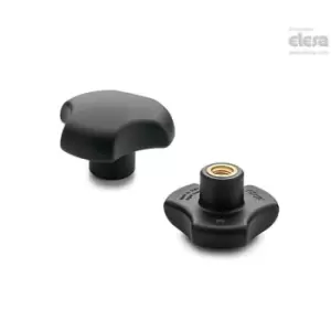 ELESA Solid knob-VTT.40-B-M6