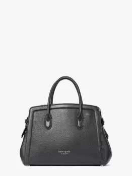 Kate Spade Knott Medium Satchel, Black, One Size