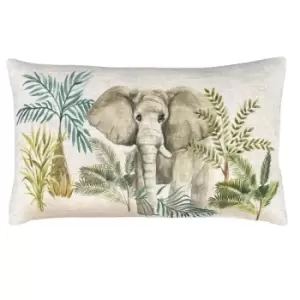 Kenya Elephant Cushion Elephant, Elephant / 30 x 50cm / Polyester Filled