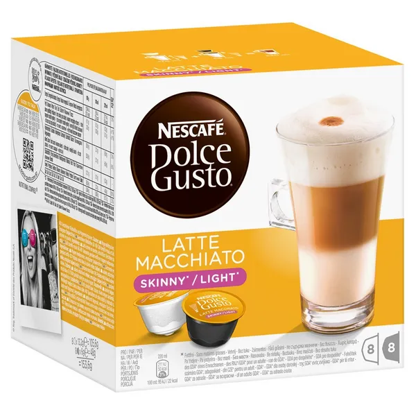 Nescafe Dolce Gusto Latte Macchiato Skinny Latte Coffee 16 Capsules