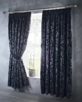 Oak Tree Jacquard Pencil Pleat Curtains