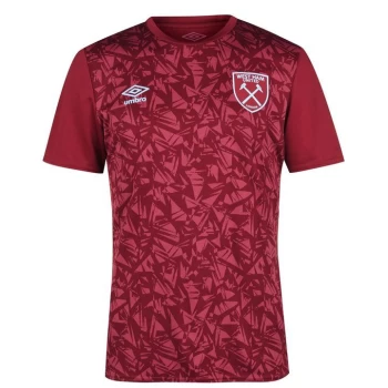 Umbro West Ham United Pre Match Shirt 2020 2021 - Claret