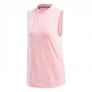 adidas Must Haves 3 Stripe Tank Top Ladies - Glory Pink/Wht