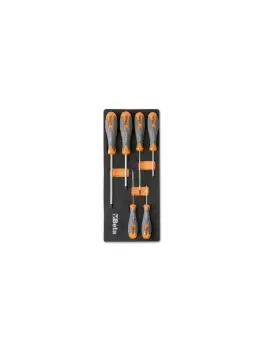 Beta Tools M172 6pc "Max" Phillips Screwdriver Set in Soft Tray for Roller Cab