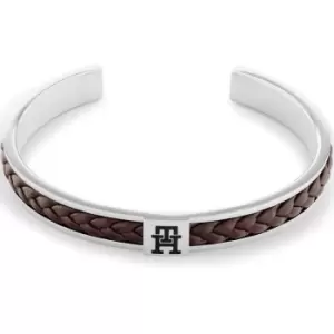 Mens Tommy Hilfiger Braided Metal Memory Bangle