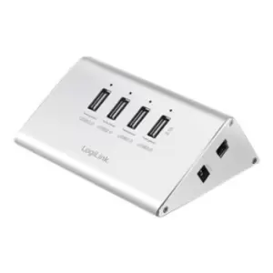 LogiLink UA0224 High-Speed 4-Port USB 2.0 Hub - White