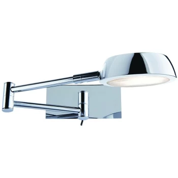 Searchlight Flexible Arms - 1 Light Indoor Adjustable Wall Light Chrome