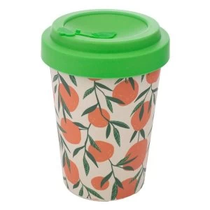 Oranges Reusable Screw Top Bamboo Composite Travel Mug