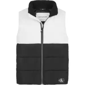 Calvin Klein Jeans Colour Block Gilet - White