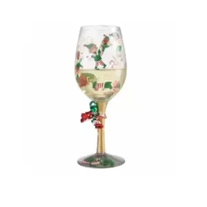 Tipsy Elf Wine Glass