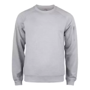 Clique Unisex Adult Basic Round Neck Active Sweatshirt (S) (Grey Melange)