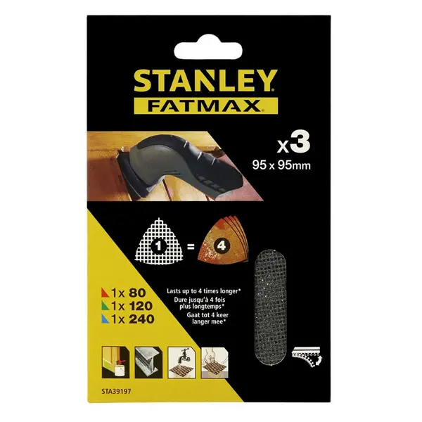 Stanley Fatmax Delta Sanding Sheets MESH Mixed - STA39197-XJ