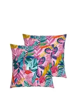 Furn Psychedelic Jungle Water & Uv Resistant Outdoor Cushion 2 Pack