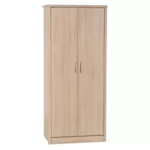 Seconique Lisbon Oak Effect 2 Door Wardrobe