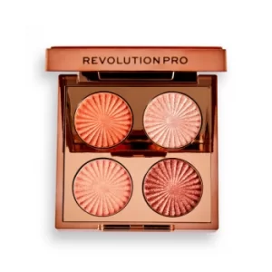 Revolution Pro Goddess Glow Eye Quad Golden Hour Eyeshadow Palette