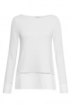 Great Plains Ottilie Ottoman Jersey Top White