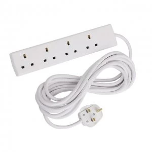 Extension Lead 5 Metres 13 Amp 4 Covered Sockets