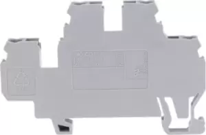 Wago Grey 870 Double Level Terminal Block, 28 12 AWG, 0.08 4mm, 500 V