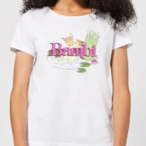 Disney Bambi Kiss Womens T-Shirt - White