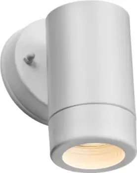 KnightsBridge EAMON - 230V IP54 GU10 Polycarbonate Single Wall light - White