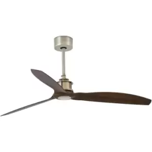 Faro Just - Medium Ceiling Fan with / without Light Antique Brass, Wood