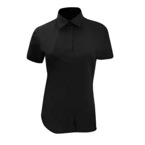 Kustom Kit Ladies Workforce Short Sleeve Shirt (18) (Black)