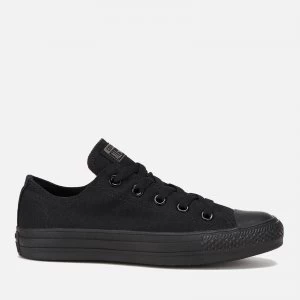 Converse Chuck Taylor All Star Ox Canvas Trainers - Black Monochrome - UK 9