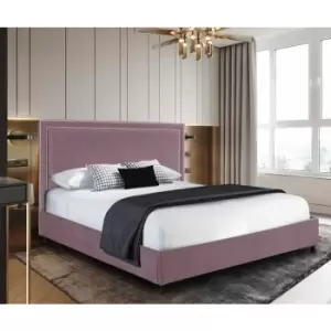 Sensio Upholstered Beds - Plush Velvet, Single Size Frame, Pink - Pink