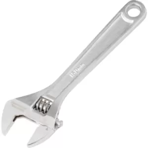 Adjustable Spanner, Drop Forged Chrome Vanadium Steel, 6in./150mm Length, 19mm Jaw Capacity