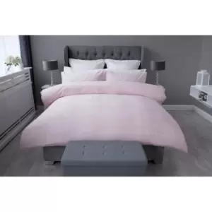 Belledorm Union Square Duvet Cover Set (King) (Blush Pink)