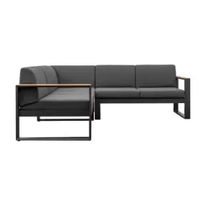 Gallery Interiors Abigail Outdoor Corner Sofa in Charcoal